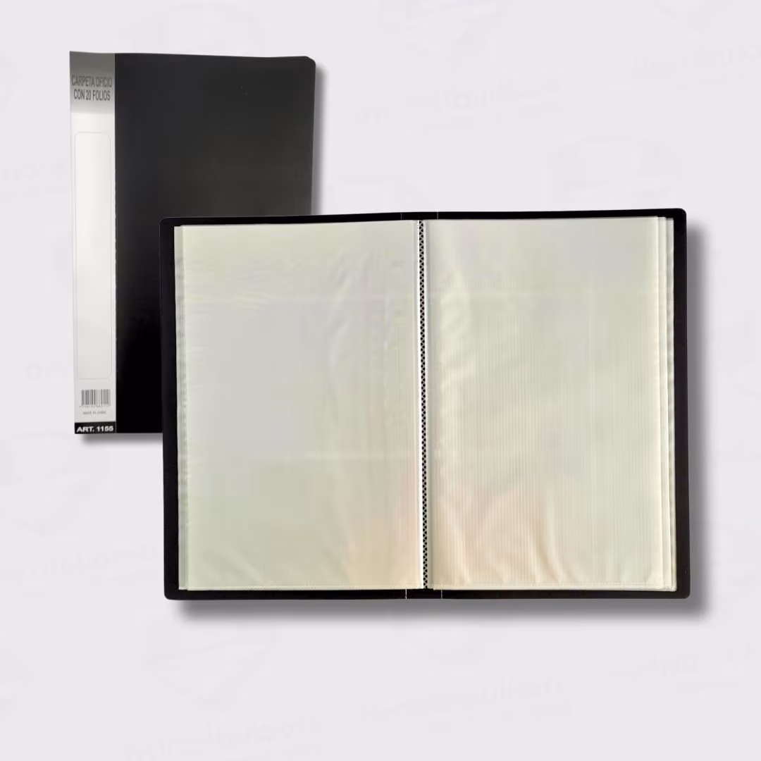 Carpeta Plástica Con 20 Folios Oficio Avios – Calidad y Organización En Documentos