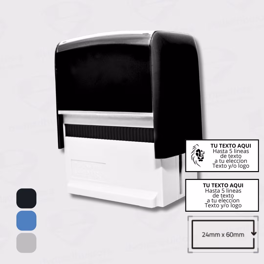 Sello Personalizado Automático Con Diseño A Medida Hasta 6x2cm – Professional Seal 2003