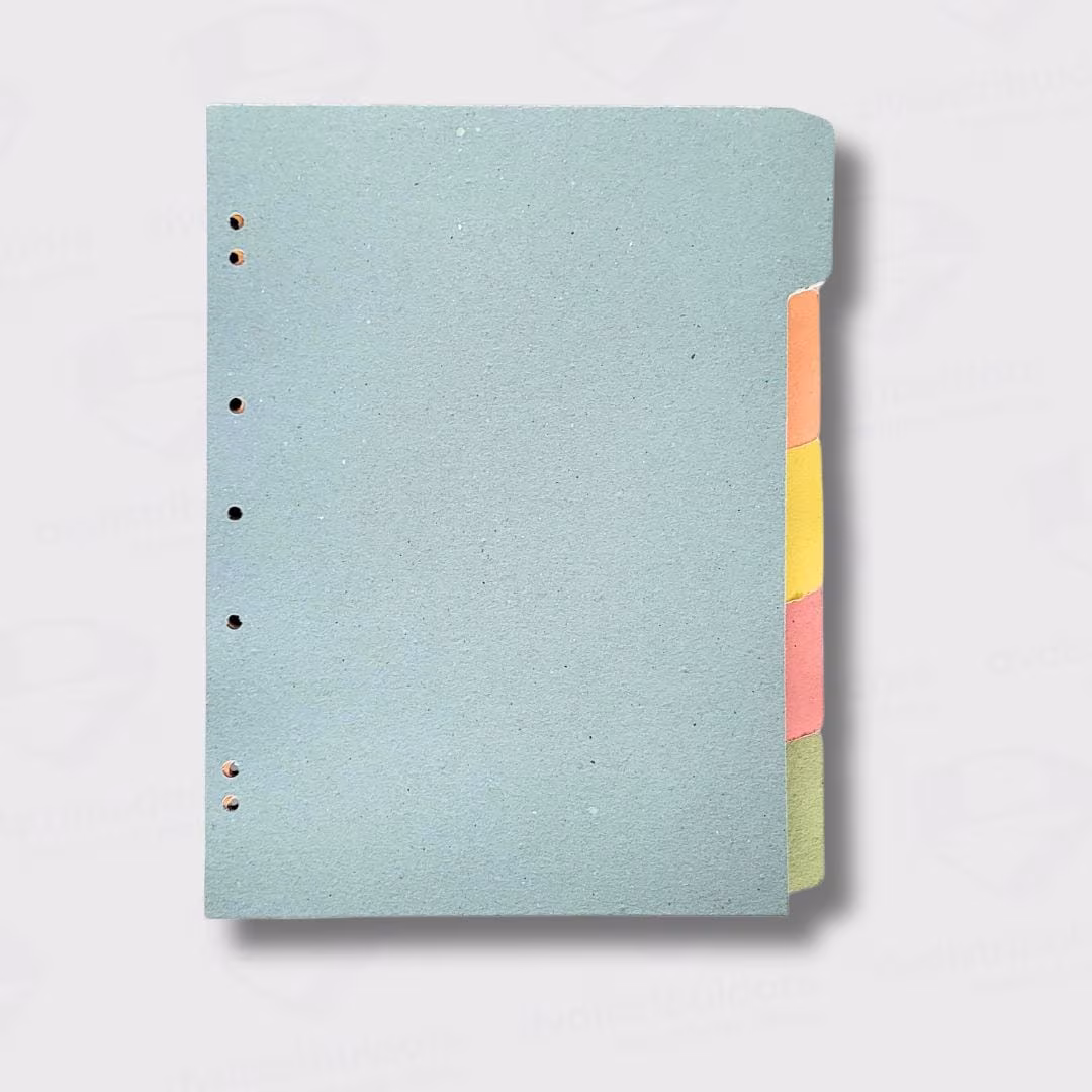 Separadores de Cartulina Oficio – APE – 5 Colores Surtidos – Alto Gramaje