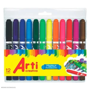 PLUMONES JUMBO MAMUT X12 CREAT