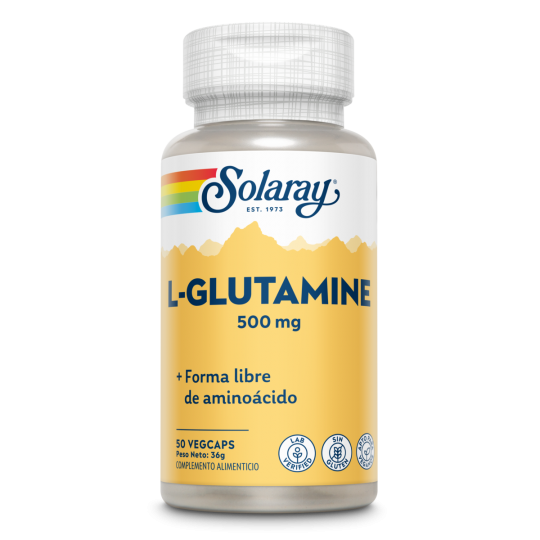L- GLUTAMINA 500 MG 50 CAPS SOLARAY